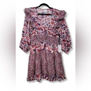 Saylor Laci Mini Dress in Pink Floral Combo